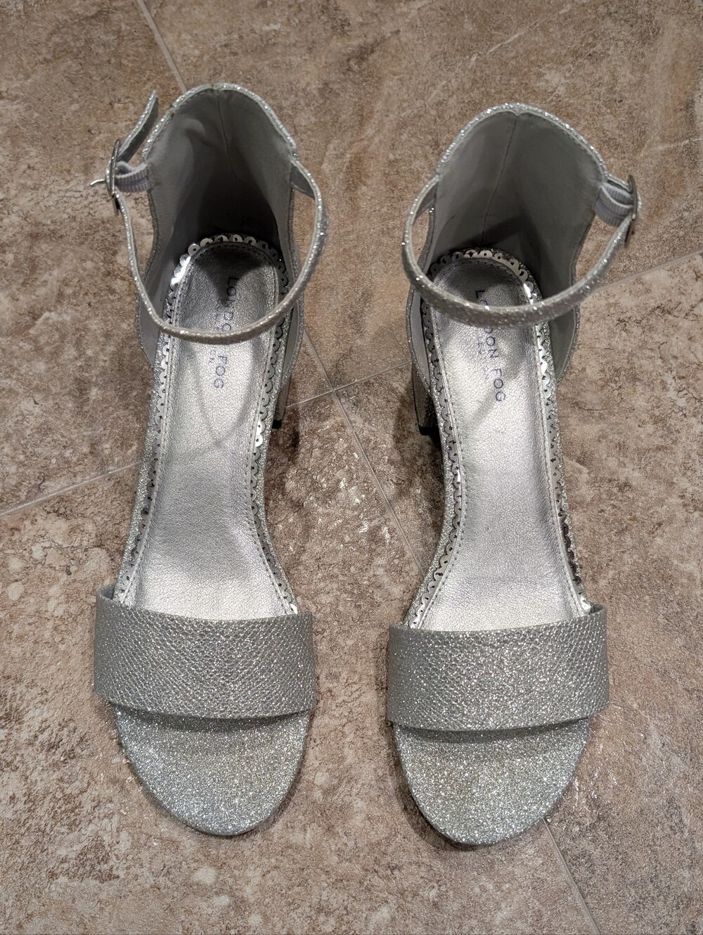 Sparkly Silver Heels